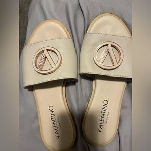 Beige Valentino slides